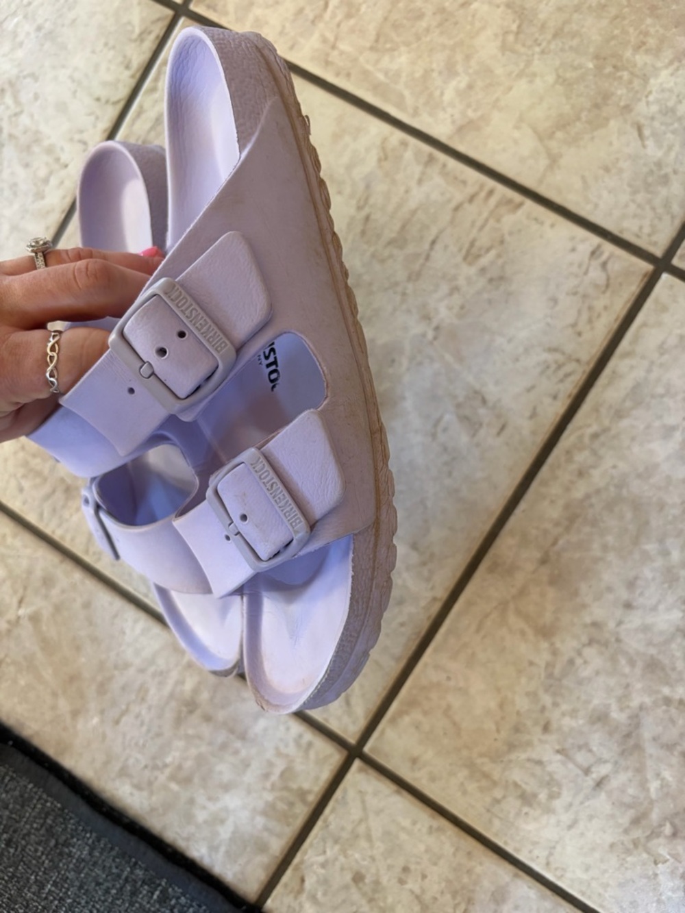 Birkenstock Lavender EVA Two-Buckle Sandals - Picture 2 of 5